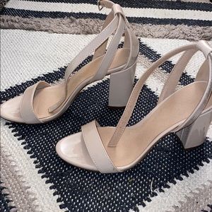 Nude Block Heels